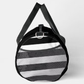 Eenvoudig zwart-wit Monogram Stripes Patroon Plunjezak (Rechts)