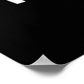 Eenvoudig zwart-wit motivatie poster (Hoek)