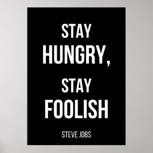 Eenvoudig zwart-wit motivatie poster