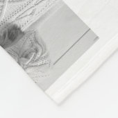 Eenvoudig zwart-wit multi-fotonet | Opa Fleece Deken (Hoek)