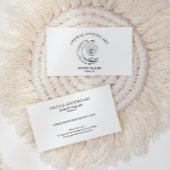 Eenvoudig zwart-wit New age Apothecary Visitekaartje