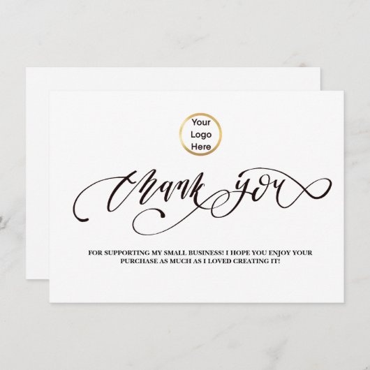 Eenvoudig zwart-wit ontwerp (Voorkant / Achterkant)