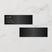 Eenvoudig zwart-wit ontwerp mini visitekaartje (Voorkant / Achterkant)