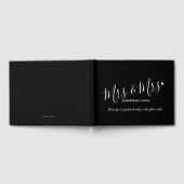 Eenvoudig zwart wit, op maat gesneden, huwelijk gastenboek (Volledig)