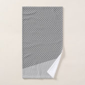 Eenvoudig zwart-wit patroon Abstract modern Bad Handdoek (Handdoek)