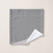 Eenvoudig zwart-wit patroon Abstract modern Bad Handdoek (Wasdoekje)