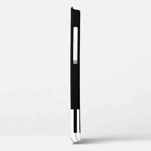 Eenvoudig zwart-wit piano-toetsenbord Case-Mate iPhone case (Achterkant / Links)