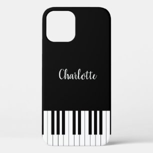 Eenvoudig zwart-wit piano-toetsenbord Case-Mate iPhone case
