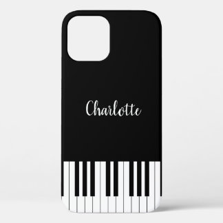 Eenvoudig zwart-wit piano-toetsenbord Case-Mate iPhone case