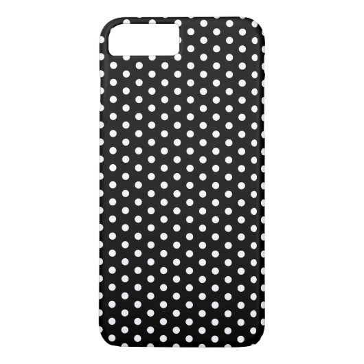Eenvoudig zwart-wit poladots, basispatroon Case-Mate iPhone case (Achterkant)