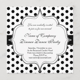 Eenvoudig zwart-wit poladots, basispatroon kaart