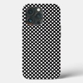 Eenvoudig zwart-wit POlka Dots klassiek monochroom Case-Mate iPhone Case (Achterkant)