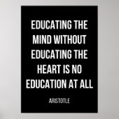 Eenvoudig zwart-wit poster voor afstuderen (Voorkant)