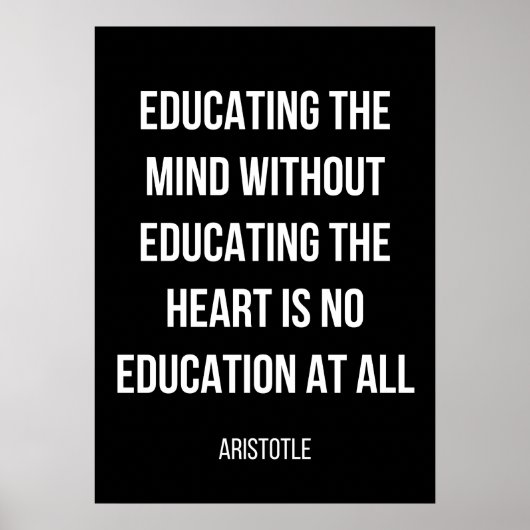 Eenvoudig zwart-wit poster voor afstuderen (Voorkant)