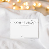 Eenvoudig Zwart wit script advies wenst afstuderen Informatiekaartje