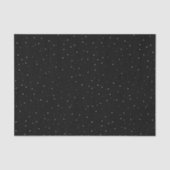 Eenvoudig zwart-wit sneeuwvlokken patroon tissuepapier (Voorkant)