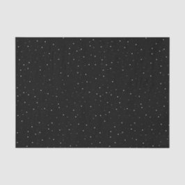 Eenvoudig zwart-wit sneeuwvlokken patroon tissuepapier