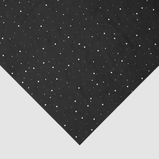 Eenvoudig zwart-wit sneeuwvlokken patroon tissuepapier (Detail)