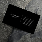 Eenvoudig Zwart-wit Social Media Company Logo Visitekaartje