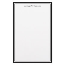 Eenvoudig zwart-wit, speciaal gepersonaliseerd ont