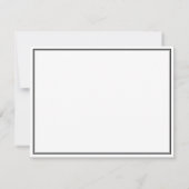 Eenvoudig zwart wit sympathie bedankt (Achterkant)