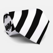 Eenvoudig zwart-wit tapatroop minimumaantal stropdas (Opgerold)