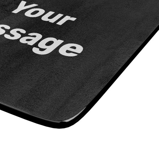 Eenvoudig zwart-wit Uw Sjabloon van de Tekst van h Snijplank (Hoek)