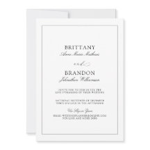 Eenvoudig zwart-wit virtueel huwelijk