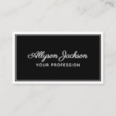 Eenvoudig zwart-wit visitekaartje (Voorkant)