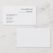 Eenvoudig zwart wit Visitekaartje (Voorkant / Achterkant)