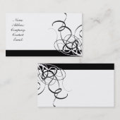 eenvoudig zwart-wit visitekaartje (Voorkant / Achterkant)