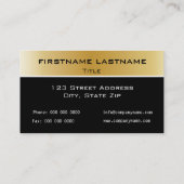 Eenvoudig zwart-wit Visitekaartje (Achterkant)