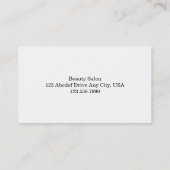 Eenvoudig zwart-wit visitekaartje (Achterkant)