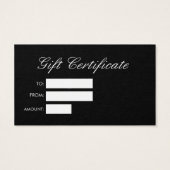 Eenvoudig, zwart wit visitekaartjes (Achterkant)