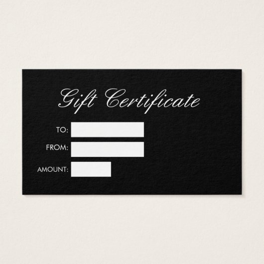 Eenvoudig, zwart wit visitekaartjes (Achterkant)