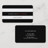 Eenvoudig zwart wit | Visitekaartjes (Voorkant / Achterkant)