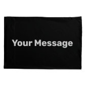 Eenvoudig Zwart-wit voeg Uw Sjabloon van het Beric Kussensloop (Achterkant)