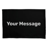 Eenvoudig Zwart-wit voeg Uw Sjabloon van het Beric Kussensloop (Voorkant)