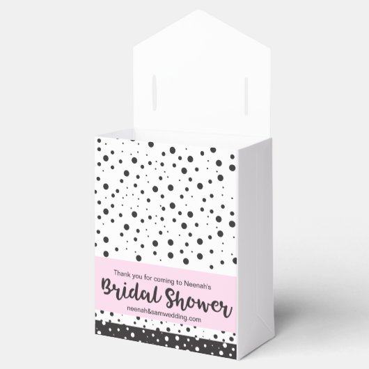 Eenvoudig zwart-wit, Vrijgezellenfeest Bedankdoosjes (Geopend)