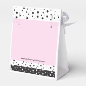 Eenvoudig zwart-wit, Vrijgezellenfeest Bedankdoosjes (Achterkant)