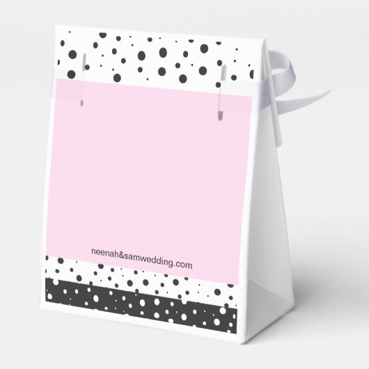 Eenvoudig zwart-wit, Vrijgezellenfeest Bedankdoosjes (Achterkant)