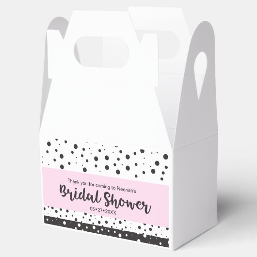 Eenvoudig zwart-wit, Vrijgezellenfeest Bedankdoosjes (Geopend)