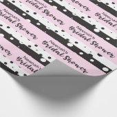 Eenvoudig zwart-wit, Vrijgezellenfeest Cadeaupapier (Hoek)