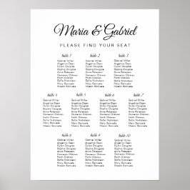 Eenvoudig zwart-wit. Weddenschappen Poster