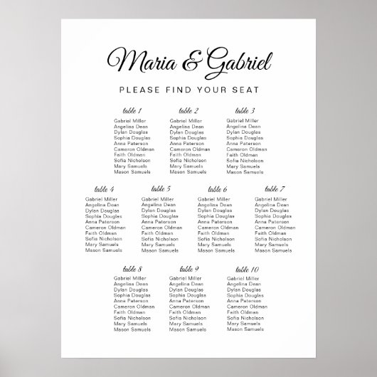 Eenvoudig zwart-wit. Weddenschappen Poster (Voorkant)