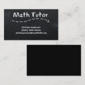  eenvoudig zwart-wit Wiskunde, trouwerijbord Visitekaartje (Voorkant / Achterkant)