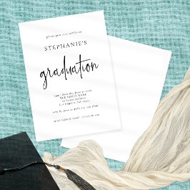 Eenvoudig zwart-wit zwart-wit Afstuderen voor elke Kaart