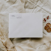 Eenvoudig zwart-witadres voor bruiloft etiket