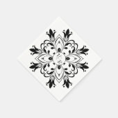 Eenvoudig zwart-witboek Napkin Servet (Hoek)