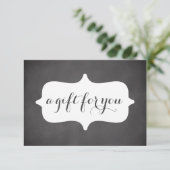 Eenvoudig zwart-witcadeaubon voor bedrijven (Staand voorkant)